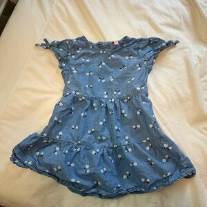 Blue Floral Kids Dress
